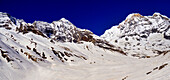  Annapurna Süd, Annapurna Range, Wanderung zum Annapurna Base Camp, Annapurna Conservation Area, Himalaya, Nepal, Asien 