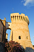 Kanavelic Turm (Bokar Turm), Altstadt von Korcula, Insel Korcula, bei Dubrovnik, Dalmatien, Kroatien, Südosteuropa