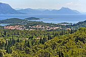 Landschaft in der Gegend rund um die Stadt Korcula, Insel Korcula, bei Dubrovnik, Dalmatien, Kroatien, Südosteuropa