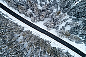 Winter, Luftaufnahme, Berg, Wald, Harz, Hochharz, Sachsen-Anhalt, Deutschland, Europa