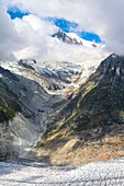  Aletsch Glacier, glacier, glacier tongue, Fieschertal, mountains, Alps, Valais, Switzerland, Europe 