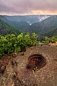 Hufabdruck, Wald, Tal, Schlucht, Bodetal, Berge, Thale, Harz, Sachsen-Anhalt, Deutschland, Europa