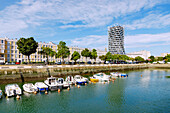  Bassin du Roy with a view of apartment blocks by Auguste Perret and the twisted Alta Tower by the architectural firm Hamonic Masson 