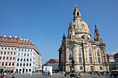  The Frauenkirche on the Neumarkt, Old Town, Dresden, Saxony, Germany, Europe 