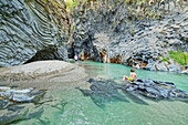 Alcantara gorge, Castiglione di Sicilia, Sicily, Italy