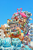 Carnival floats, Sciacca, Agrigento district, Sicily, Italy