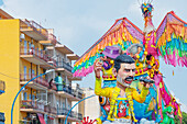 Carnival floats, Sciacca, Agrigento district, Sicily, Italy