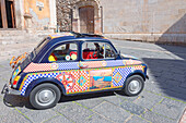 Vintage car, Taormina, Sicily, Italy