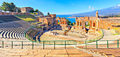 The Greek theatre, Taormina, Sicily, Italy