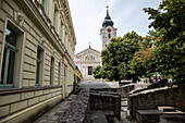  St. Francis Church in the historic city center of the City of Five Churches, Pécs, Hungary 