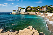  View over the beach du Bestouan to the cinema “The French Connection” - Charnier&#39;s House, Cassis, Provence, France, Europe 