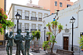  Images of the port city of Santa Cruz de La Palma on the Canary Island of La Palma, Spain. The images show the city center, views of the city and flower-decorated streets. 