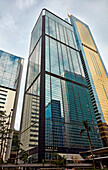 Exterior view of the Immigration Tower on the Gloucester Road. Wan Chai, Hong Kong, China.