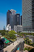 Urban landscape in theFutian Central Business District (CBD). Shenzhen, Guangdong Province, China.