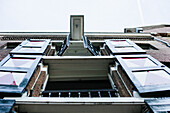 Amsterdam, The Netherlands, Canal houses, Pulley for heavy furniture