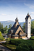 Wang, norwegische Stabkirche, Karpacz, Krummhübel, Riesengebirge, Niederschlesien, Polen, Stabkirche