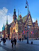  Rathaus, Rynek Wroclaw, Breslau, Niederschlesien, Polen 