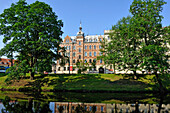 banks of the Canal Pilsetas surrounding the Old Town of Riga,Latvia,Baltic region,Northern Europe