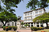 Reiterstatue von General Tomas Herrera, Plaza Herrera, Casco Antiguo, dem historischen Viertel von Panama City, Republik Panama, Mittelamerika