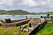 battery and ruins of the fort of Portobello,Colon Province,Republic of Panama,Central America