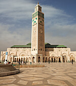 Hassan-II-Moschee in Marokko, Casablanca, eine der größten Moscheen der Welt.