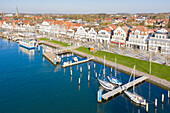  View of the Vorderreihe, Travemuende, Hanseatic City of Luebeck, Schleswig-Holstein, Germany 