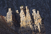  Stone formation, Val Minger, Swiss National Park, Graubünden, Switzerland 