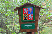  Sign Kamnitzklamm, autumn, Bohemian Switzerland National Park, Czech Republic 