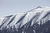  Snow structures on the mountain, Adventdalen, Longyearbyen, Spitsbergen, Norway 