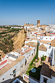  Town of Arcos de la Frontera above the river Guadalete in the province of Andalusia, Spain 