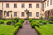 Kreuzgarten ehemaliges Augustinerkloster Landau in der Pfalz, Rheinland-Pfalz, Deutschland