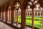  Cross garden and cloister of the former Augustinian monastery Landau in der Pfalz, Rhineland-Palatinate, Germany  