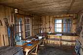  Remains of an old Swedish research station in Kinnvika, Murchisonfjord, Spitsbergen 