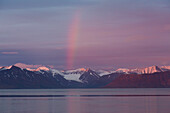  Evening atmosphere in Liefdefjorden, Spitsbergen, Norway 