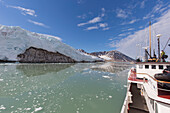 Gletscher Smeerenburgbreen, Bjornfjord, Spitzbergen, Norwegen