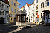  Brunnen in der Rataskaevu-Straße, Tallinn, Estland, Nordeuropa 