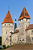 towers of fortifications,Tallinn,estonia,northern europe