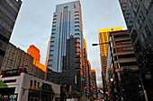 Market Street at sunset, Philadelphia, Commonwealth  of Pennsylvania,Northeastern  United States,