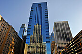 The G. Fred DiBona Jr. Building, formerly known as the Blue Cross-Blue Shield Tower or IBX Tower by WZMH Architects, Philadelphia, Commonwealth  of Pennsylvania,Northeastern  United States,