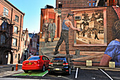 " Pride and Progress", Mural by Ann Northrup, sponsored by the William Way Community Center and individual donors, Mural Arts Program, 1315 Spruce Street, Philadelphia, Commonwealth  of Pennsylvania,Northeastern  United States,