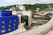  Guggenheim Museum, entworfen vom Architekten Frank Gehry, Bilbao, Provinz Biscaya, Baskenland, Spanien, Europa 