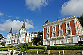 nice mansion by the La Concha bay, San Sebastian, Bay of Biscay, province of Gipuzkoa, Basque Country, Spain,Europe