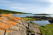 Ufer der Bucht Warden Cove, Ile aux Lievres, Saint-Laurent-Fluss, Provinz Quebec, Kanada, Nordamerika