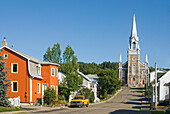 street of Le Bic,Bas-Saint-Laurent region,Quebec province,Canada,North America