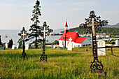 Capel of Tadoussac by Saint Lawrence river,Cote-Nord region,Province of Quebec,Canada,North America