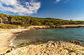 Strand im Naturschutzgebiet Porto Selvaggio, Santa Caterina, Nardo, Apulien, Italien, Europa