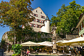  Joseph&#39;s Fountain and Castle in Tiengen, Waldshut-Tiengen, Baden-Württemberg, Germany 