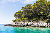  Lonely bay on the island of Lastovo in Croatia 