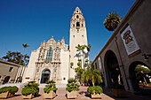 Exterior view of the Museum of Man in Balboa Park. San Diego, California, USA.