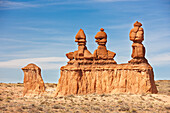 Picturesque hoodoos in Goblin Valley State Park. Utah, USA.